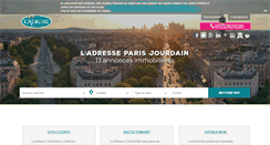 Desktop Screenshot of ladresse-paris-jourdain.com